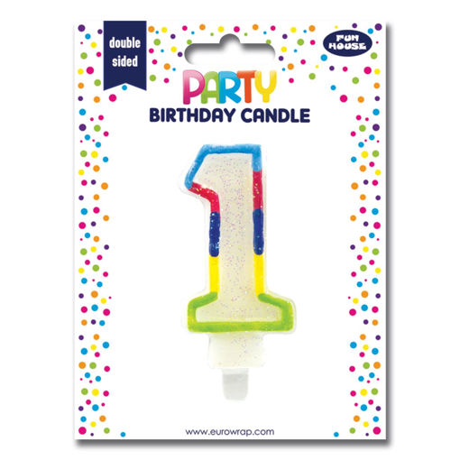 Picture of BIRTHDAY CANDLE NUMBER 1